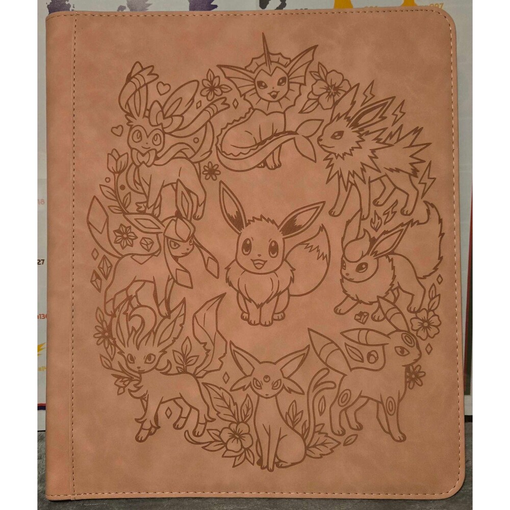 Pokemon Eeveelutions Dusty Pink Top Loader Binder 252 Cards